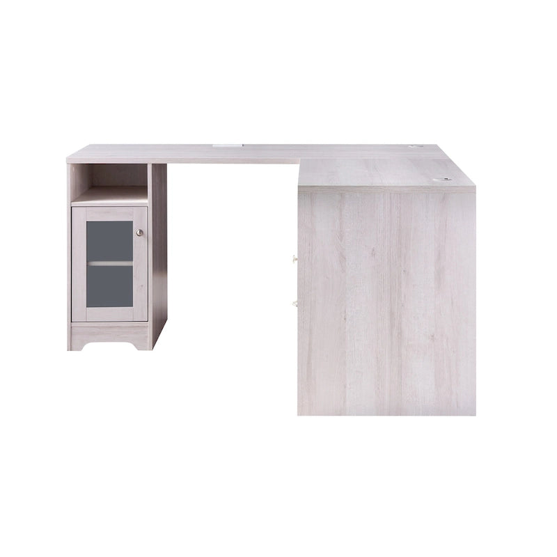 Bureau d'angle transitoire de 150 cm avec ports USB par