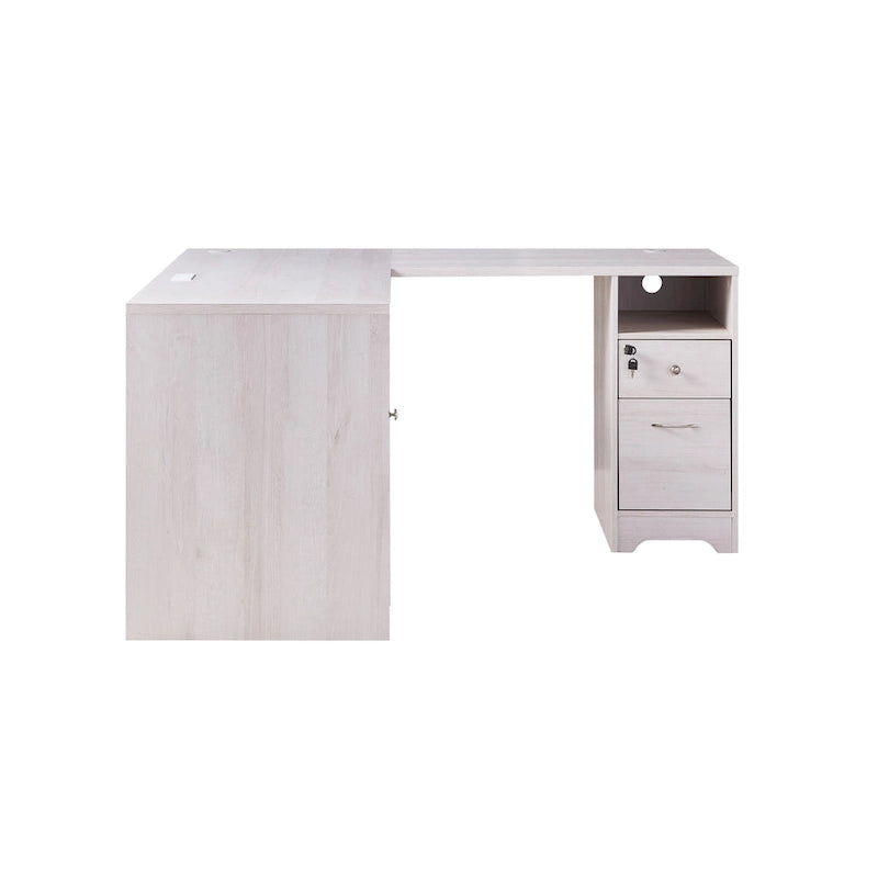 Bureau d'angle transitoire de 150 cm avec ports USB par