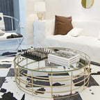 Round Tempered Glass Table Top Clear Glass Thick Round Polished Edge
