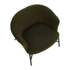 Fauteuil d'appoint en tissu bouclé Bowery Storied Home