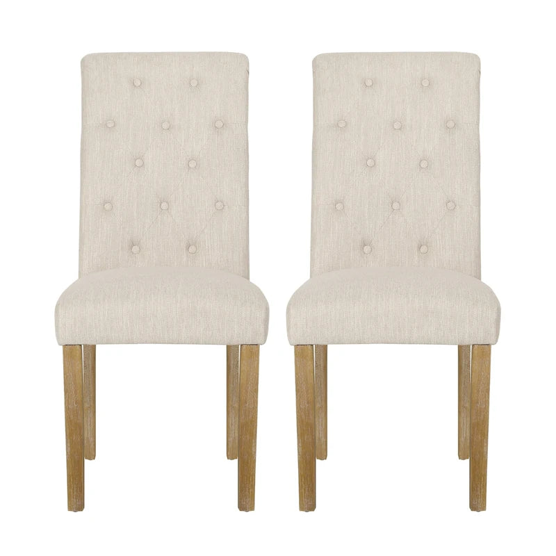 Chaise de salle à manger rembourrée (lot de 2) par