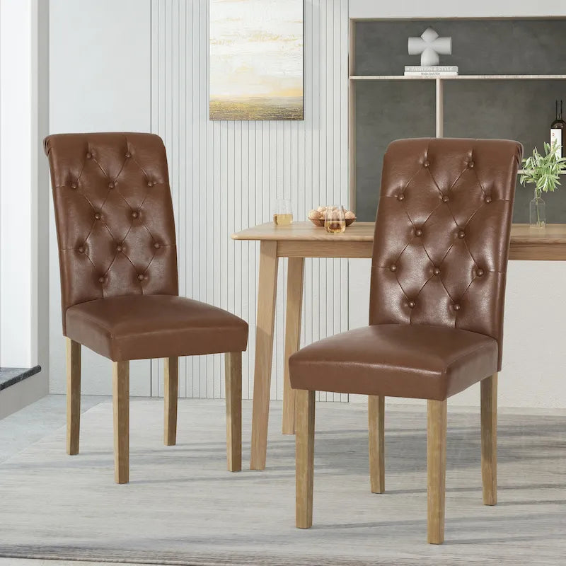 Chaise de salle à manger rembourrée (lot de 2) par