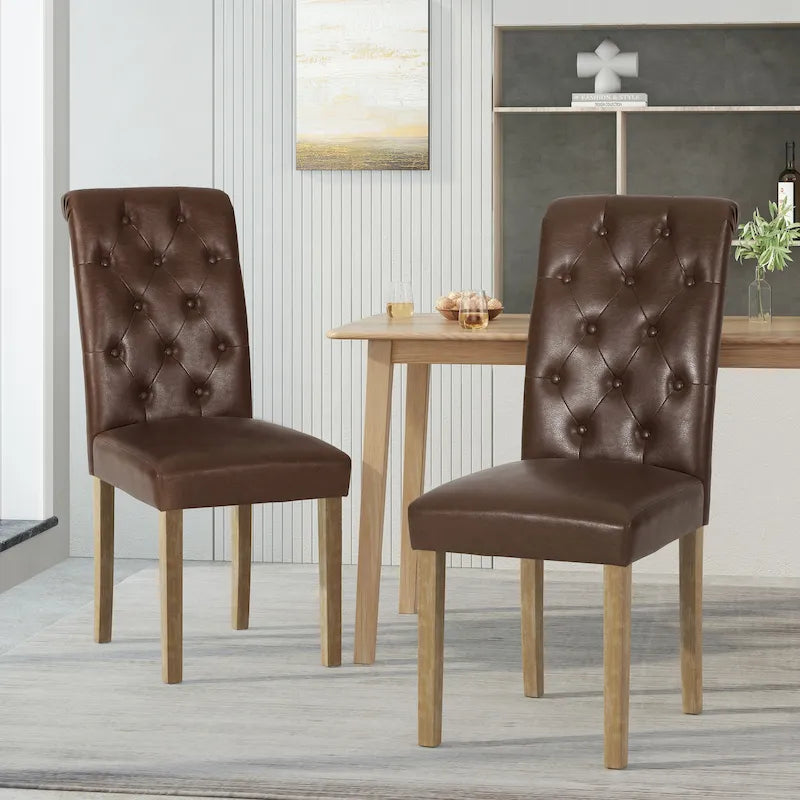 Chaise de salle à manger rembourrée (lot de 2) par