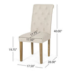 Chaise de salle à manger rembourrée (lot de 2) par