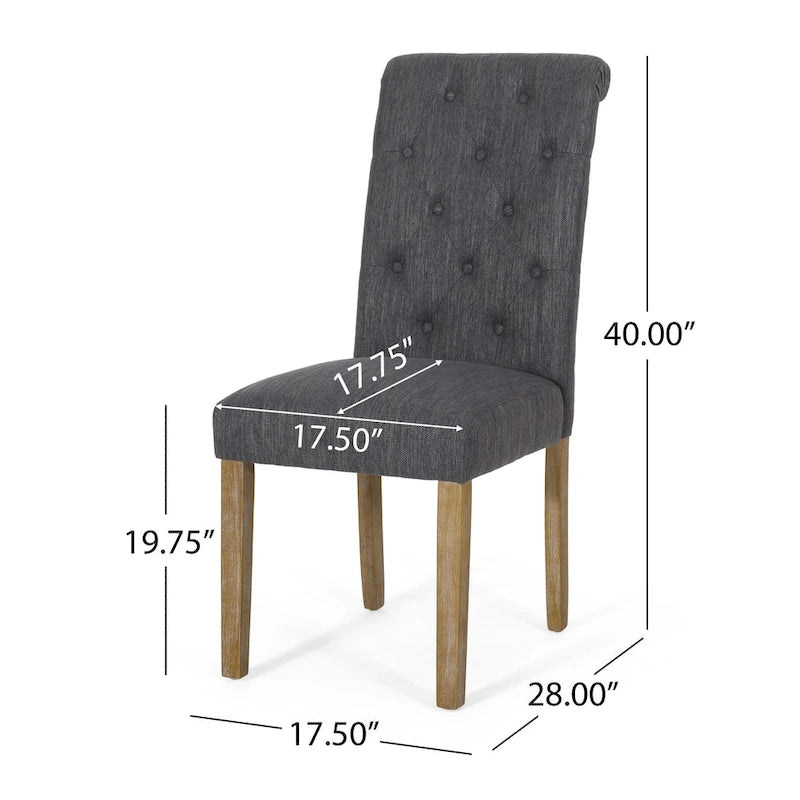 Chaise de salle à manger rembourrée (lot de 2) par