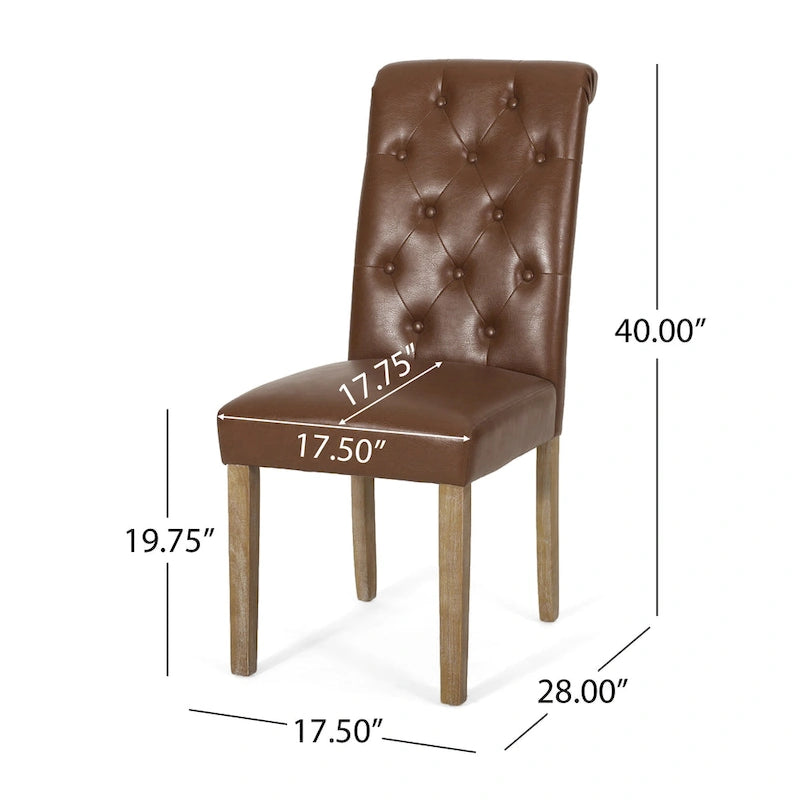 Chaise de salle à manger rembourrée (lot de 2) par
