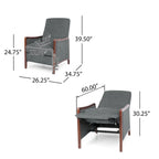 Fauteuils inclinables Anaura Channel Stitch Pushback de Christopher Knight Home