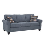 Canapé Eureka à accoudoirs roulés American Furniture Classics modèle 8-010-A330V22 avec deux coussins