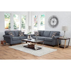 Canapé Eureka à accoudoirs roulés American Furniture Classics modèle 8-010-A330V22 avec deux coussins