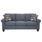 Canapé Eureka à accoudoirs roulés American Furniture Classics modèle 8-010-A330V22 avec deux coussins