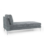 Chaise longue contemporaine en tissu Beamon par Christopher Knight Home - 69,00 L x 29,00 l x 30,00 H