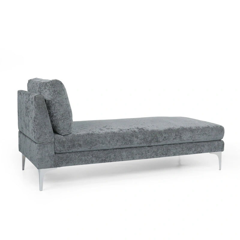 Chaise longue contemporaine en tissu Beamon par Christopher Knight Home - 69,00 L x 29,00 l x 30,00 H