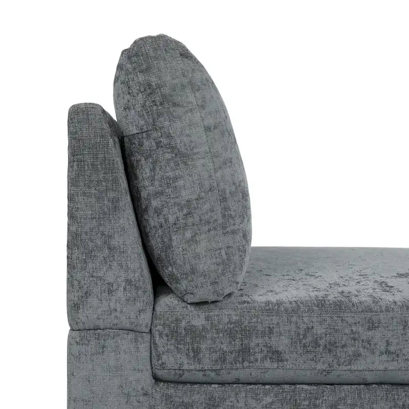 Chaise longue contemporaine en tissu Beamon par Christopher Knight Home - 69,00 L x 29,00 l x 30,00 H