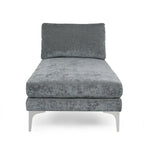 Chaise longue contemporaine en tissu Beamon par Christopher Knight Home - 69,00 L x 29,00 l x 30,00 H