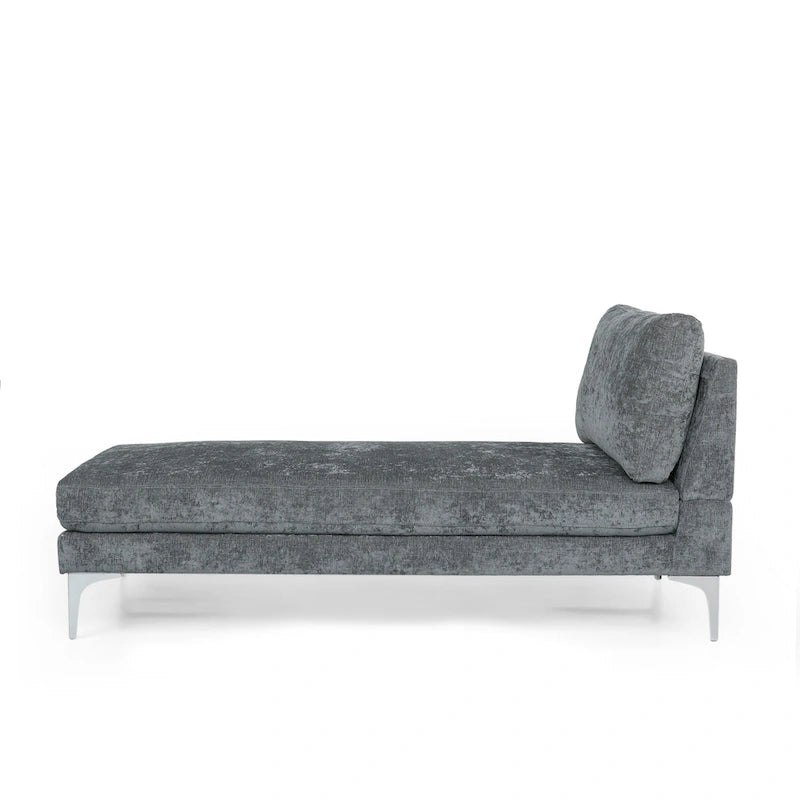 Chaise longue contemporaine en tissu Beamon par Christopher Knight Home - 69,00 L x 29,00 l x 30,00 H