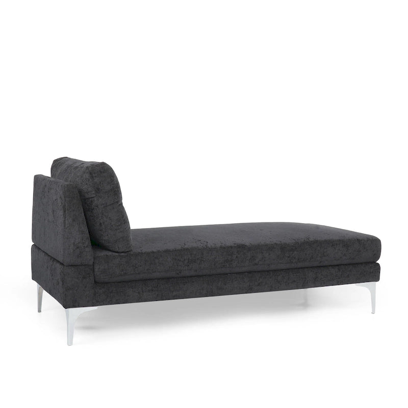 Chaise longue contemporaine en tissu Beamon par Christopher Knight Home - 69,00 L x 29,00 l x 30,00 H