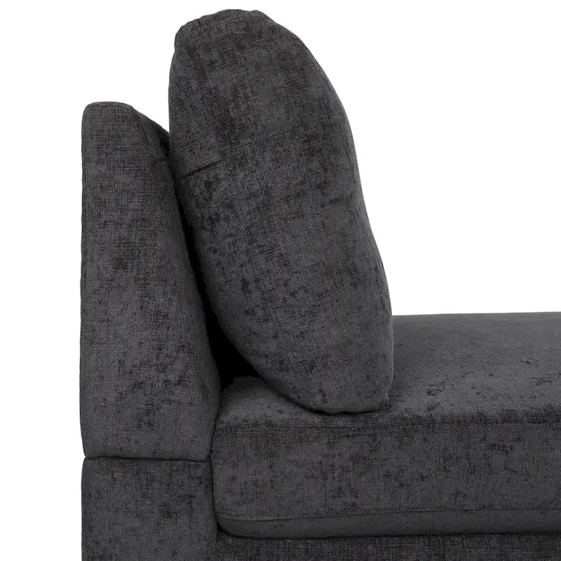 Chaise longue contemporaine en tissu Beamon par Christopher Knight Home - 69,00 L x 29,00 l x 30,00 H