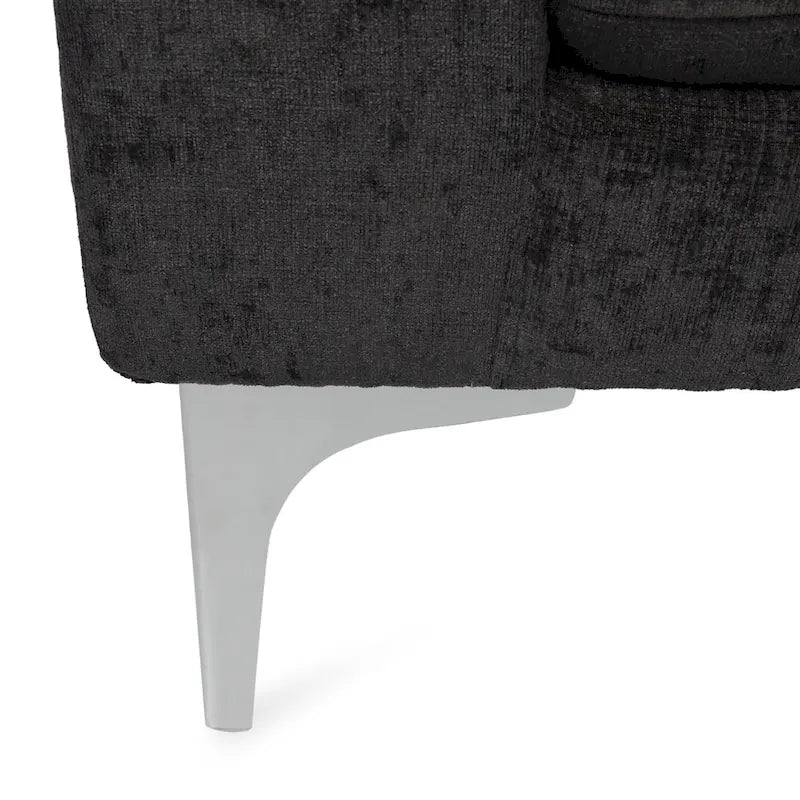 Chaise longue contemporaine en tissu Beamon par Christopher Knight Home - 69,00 L x 29,00 l x 30,00 H