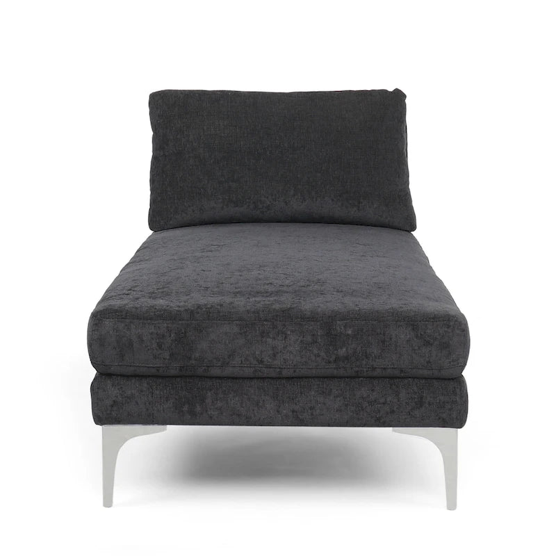 Chaise longue contemporaine en tissu Beamon par Christopher Knight Home - 69,00 L x 29,00 l x 30,00 H