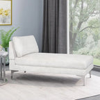 Chaise longue contemporaine en tissu Beamon par Christopher Knight Home - 69,00 L x 29,00 l x 30,00 H