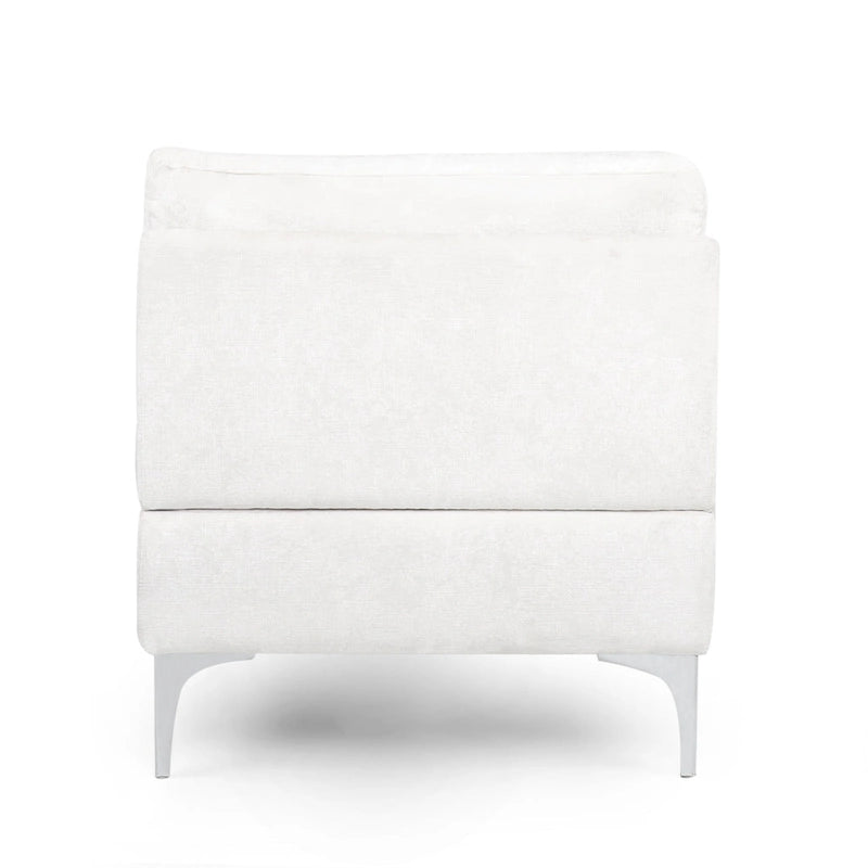 Chaise longue contemporaine en tissu Beamon par Christopher Knight Home - 69,00 L x 29,00 l x 30,00 H