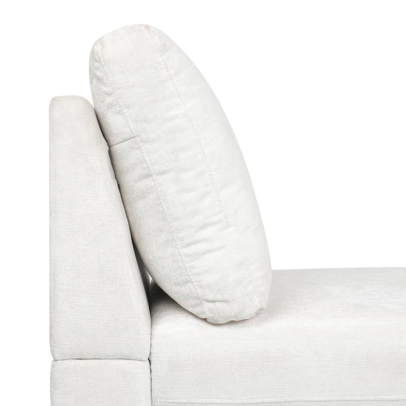 Chaise longue contemporaine en tissu Beamon par Christopher Knight Home - 69,00 L x 29,00 l x 30,00 H