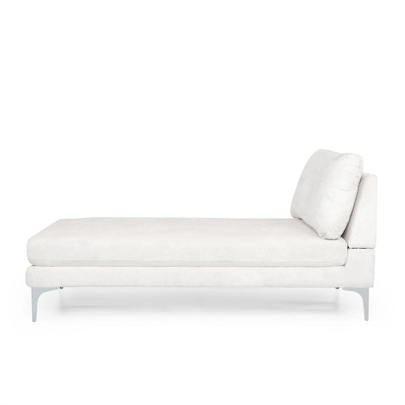 Chaise longue contemporaine en tissu Beamon par Christopher Knight Home - 69,00 L x 29,00 l x 30,00 H
