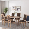 Chaise de salle à manger Regina Wood rembourrée par Christopher Knight Home