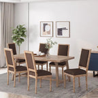 Chaise de salle à manger Regina Wood rembourrée par Christopher Knight Home