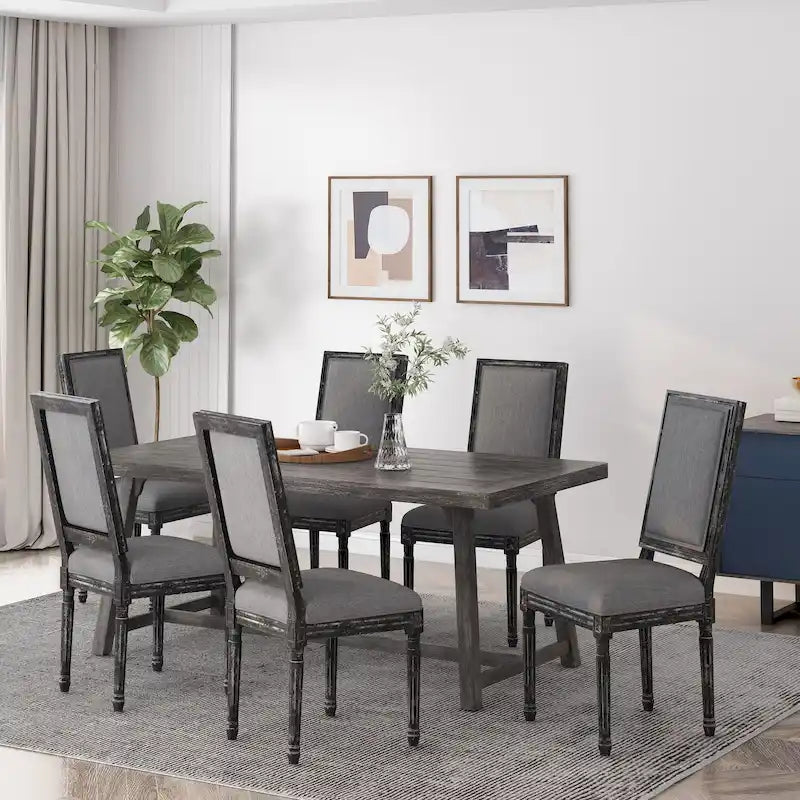 Chaise de salle à manger Regina Wood rembourrée par Christopher Knight Home