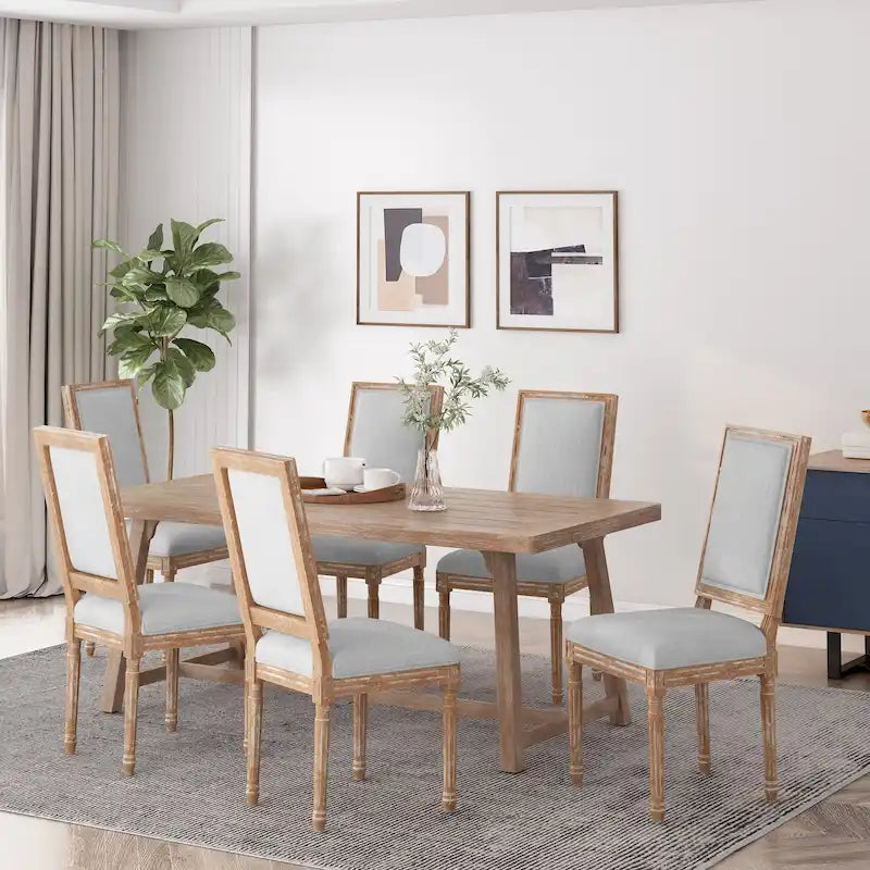 Chaise de salle à manger Regina Wood rembourrée par Christopher Knight Home