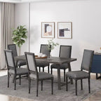 Chaise de salle à manger Regina Wood rembourrée par Christopher Knight Home