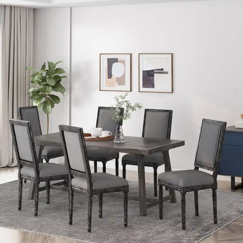 Chaise de salle à manger Regina Wood rembourrée par Christopher Knight Home