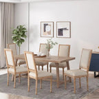 Chaise de salle à manger Regina Wood rembourrée par Christopher Knight Home