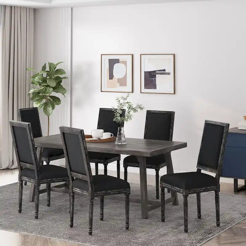 Chaise de salle à manger Regina Wood rembourrée par Christopher Knight Home