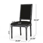 Chaise de salle à manger Regina Wood rembourrée par Christopher Knight Home