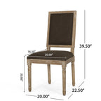 Chaise de salle à manger Regina Wood rembourrée par Christopher Knight Home