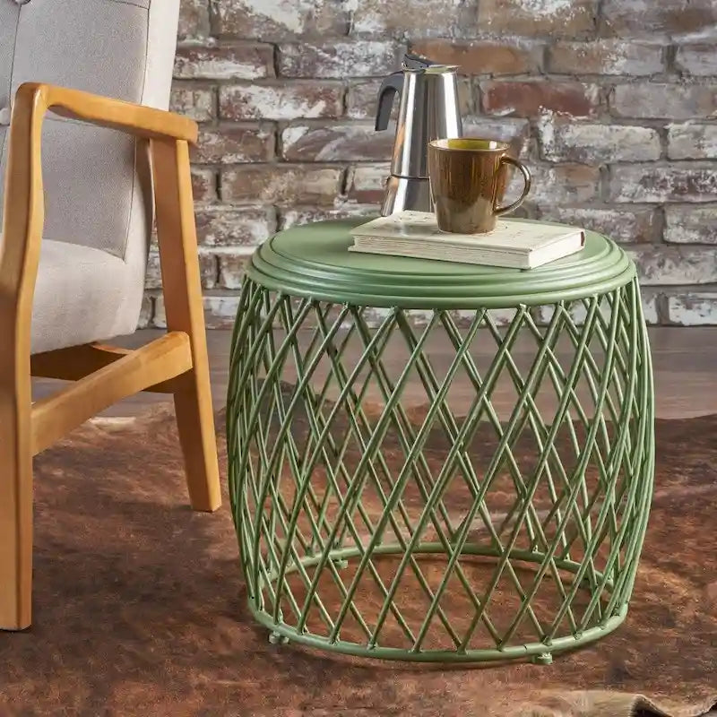 Table d'appoint ronde à treillis de 48 cm Bryony par Christopher Knight Home