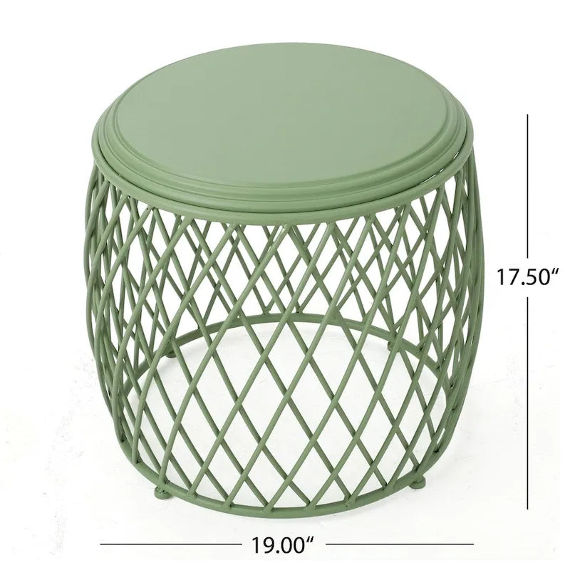 Table d'appoint ronde à treillis de 48 cm Bryony par Christopher Knight Home