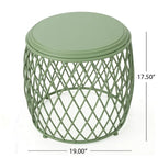 Table d'appoint ronde à treillis de 48 cm Bryony par Christopher Knight Home