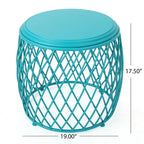 Table d'appoint ronde à treillis de 48 cm Bryony par Christopher Knight Home