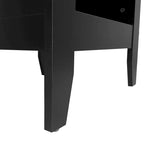 Table de chevet en faux bois avec tiroir (lot de 2) par
