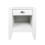 Table de chevet en faux bois avec tiroir (lot de 2) par