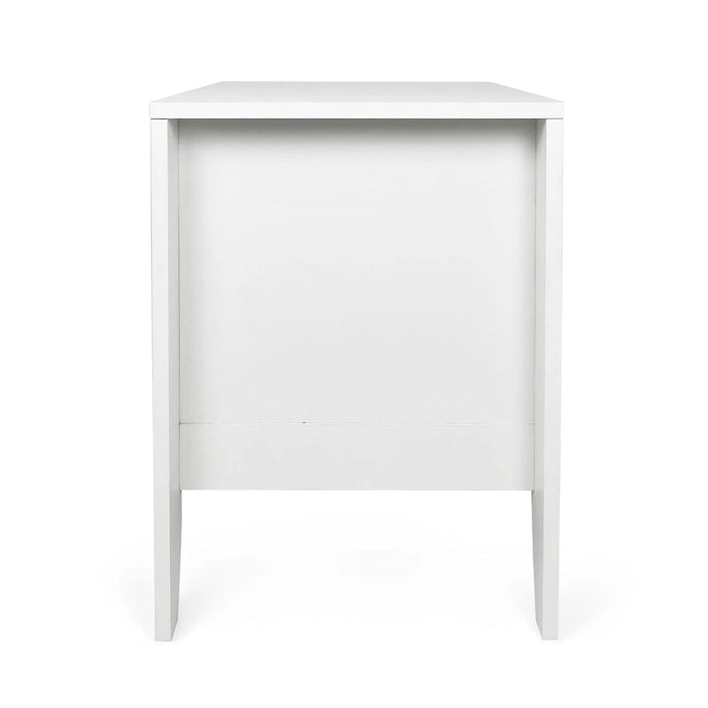Table de chevet en faux bois avec tiroir (lot de 2) par