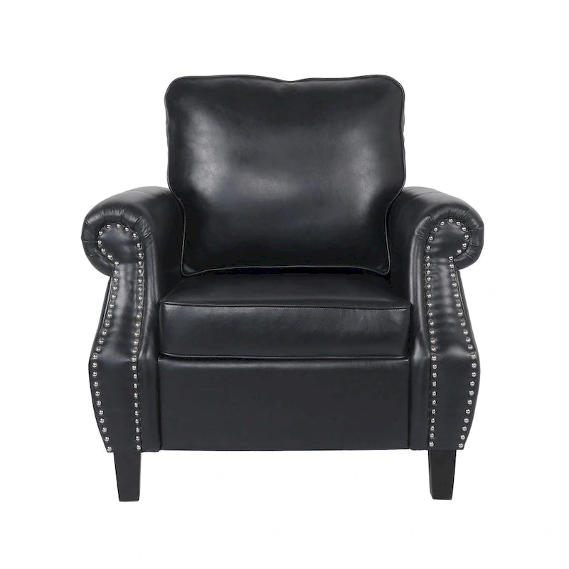 Fauteuil Club en Similicuir Dowd avec Clous Décoratifs par Christopher Knight Home