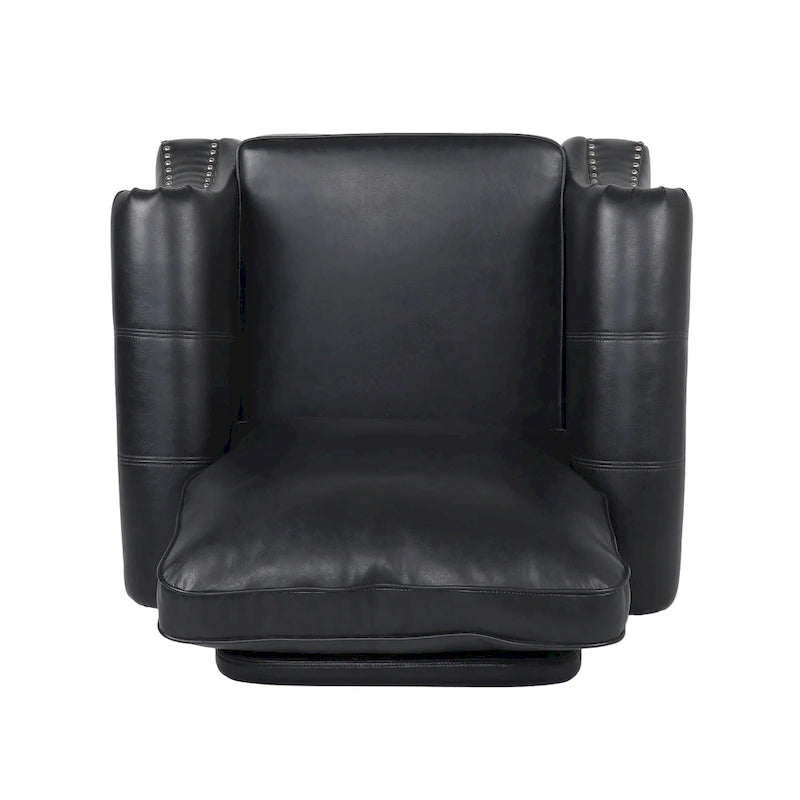 Fauteuil Club en Similicuir Dowd avec Clous Décoratifs par Christopher Knight Home