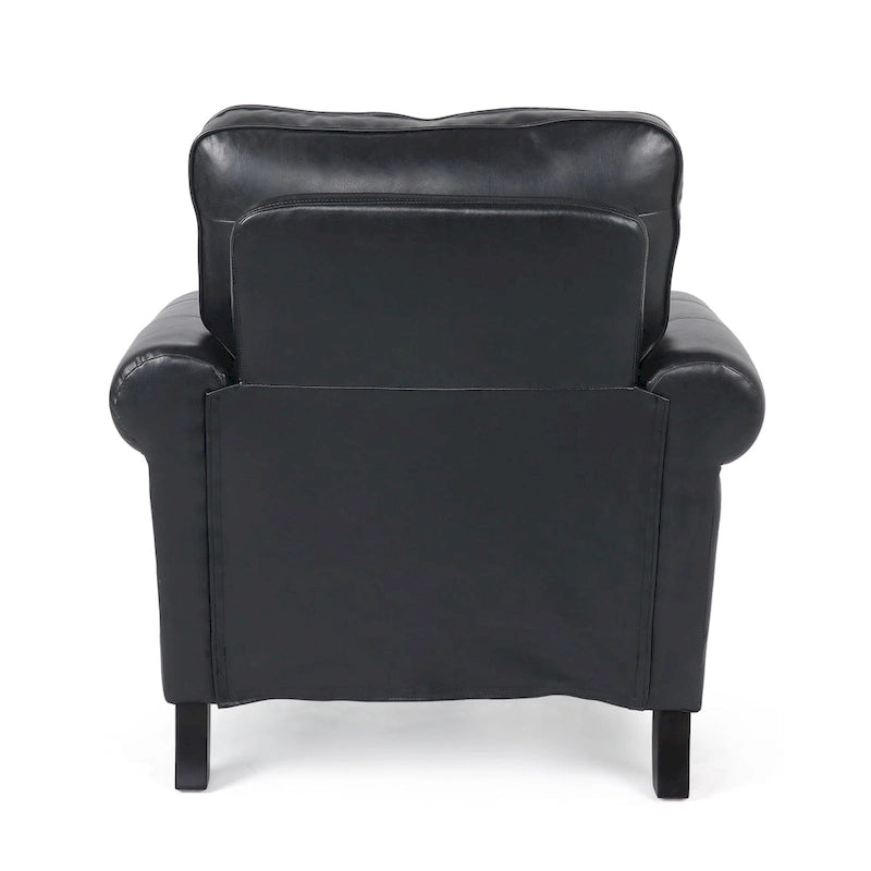 Fauteuil Club en Similicuir Dowd avec Clous Décoratifs par Christopher Knight Home