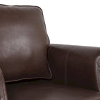 Fauteuil Club en Similicuir Dowd avec Clous Décoratifs par Christopher Knight Home