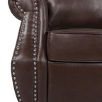 Fauteuil Club en Similicuir Dowd avec Clous Décoratifs par Christopher Knight Home