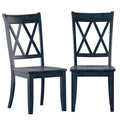 Chaises de salle à manger Ronda en bois avec dossier en X (lot de 2)